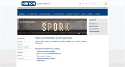 Desktop Screenshot of hinton.cz